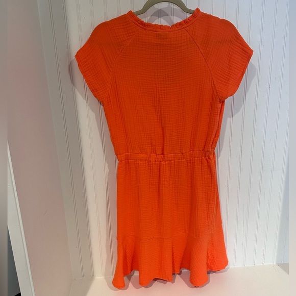 S'EDGE Raleigh 100% Cotton Dress In Blood Orange NWT- Size XS - Picture 2 of 4